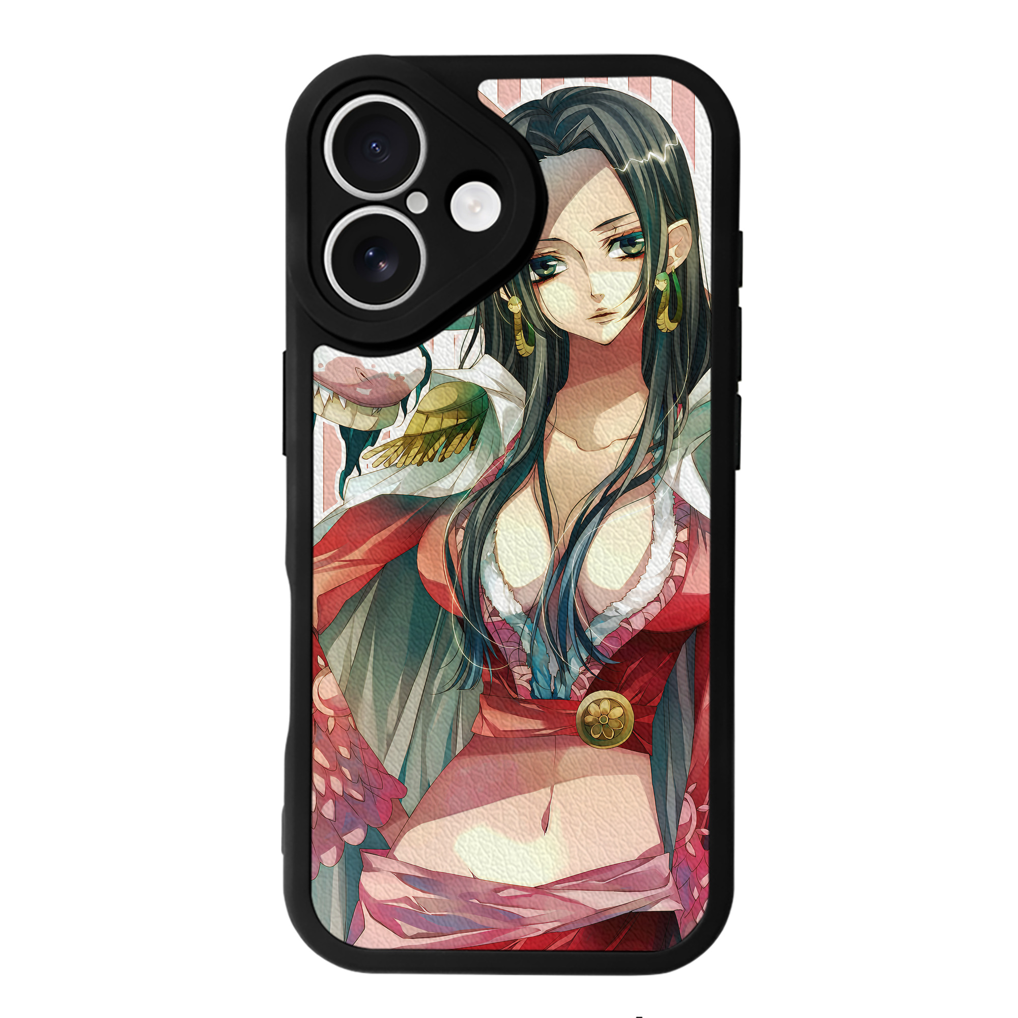 （画像用） ワンピース ONE PIECE 【iPhone 16シリーズ対応】シリコンスマホケース（レザー調） 材質：シリコン